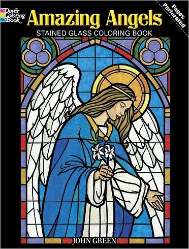Cover for John Green · Amazing Angels Stained Glass Coloring Book - Dover Stained Glass Coloring Book (Paperback Bog) (2011)
