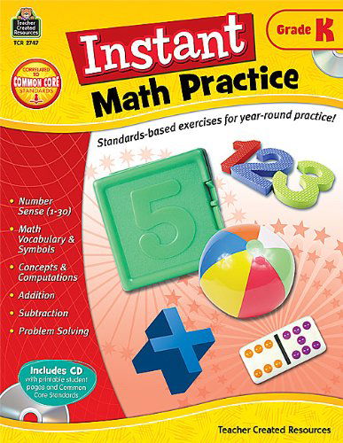 Cover for Teacher Created Resources Staff · Instant Math Practice, Grade K (Paperback Bog) (2013)