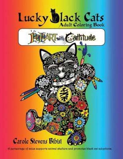 Cover for Carole Stevens Bibisi · Lucky Black Cats Adult Coloring Book (Paperback Book) (2015)