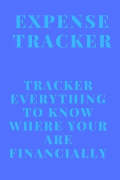 Cover for Tracker Designer · Expense Tracker (Paperback Book) (2019)