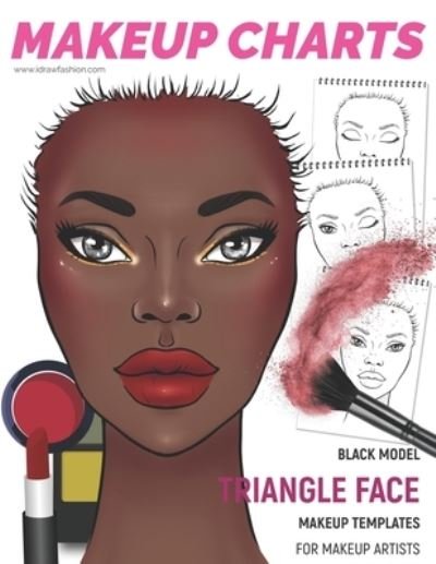 Cover for I Draw Fashion · Makeup Charts - Face Charts for Makeup Artists (Paperback Bog) (2019)