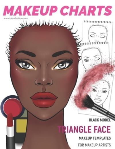 Cover for I Draw Fashion · Makeup Charts - Face Charts for Makeup Artists (Paperback Book) (2019)