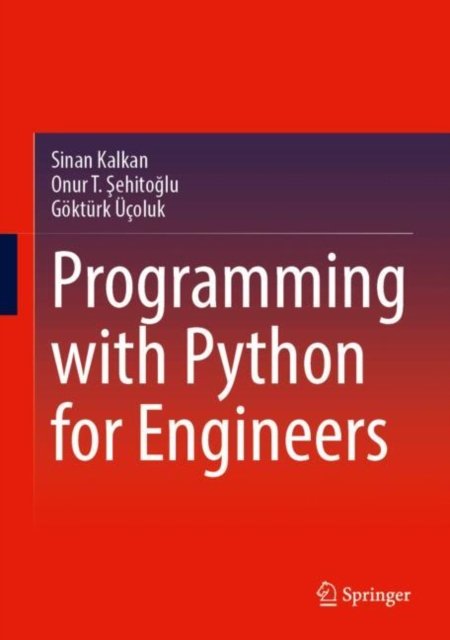 Cover for Sinan Kalkan · Programming with Python for Engineers (Hardcover Book) (2024)