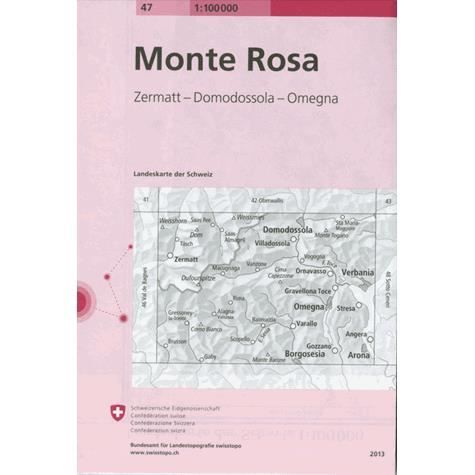 Cover for Switzerland Swisstopo · Monte Rosa 2013 (Map) (2020)