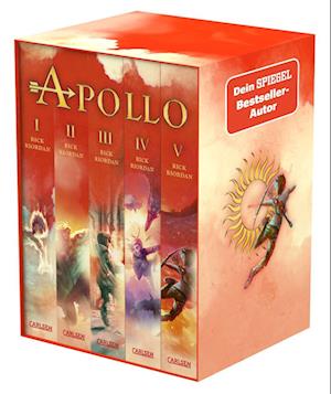 Die Abenteuer des Apollo: Taschenbuch-Schuber Bände 1-5 - Rick Riordan - Boeken - Carlsen - 9783551321473 - 28 september 2023