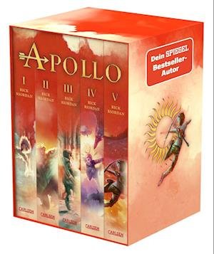 Die Abenteuer des Apollo: Taschenbuch-Schuber Bände 1-5 - Rick Riordan - Bøker - Carlsen - 9783551321473 - 28. september 2023
