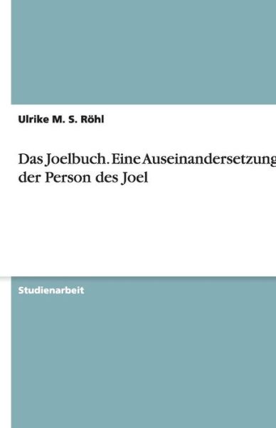 Cover for Röhl · Das Joelbuch (Book) [German edition] (2013)