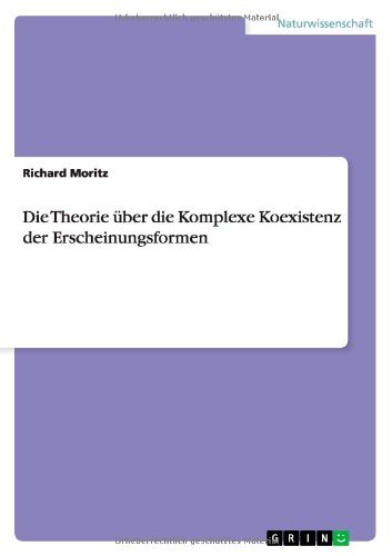Cover for Moritz · Die Theorie über die Komplexe Ko (Bog) [German edition] (2013)
