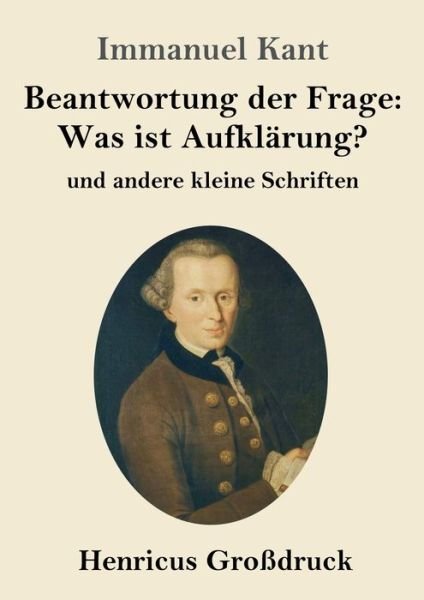 Cover for Immanuel Kant · Beantwortung der Frage (Paperback Bog) (2019)