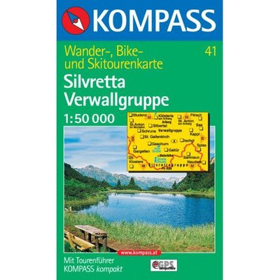 Silvretta-Verwallgruppe, Kompass Wanderkarte 41 1:50 000 - Mair-Dumont / Kompass - Kirjat - Kompass - 9783854910473 - sunnuntai 1. joulukuuta 2002