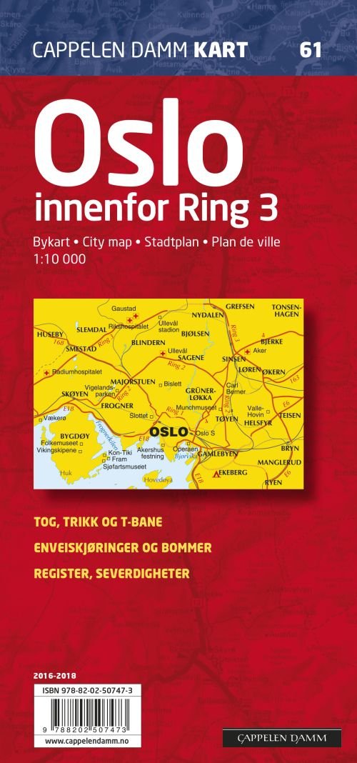 Cover for Cappelen Damm · CK: Oslo innenfor Ring 3 : bykart (Hardcover Book) (2016)