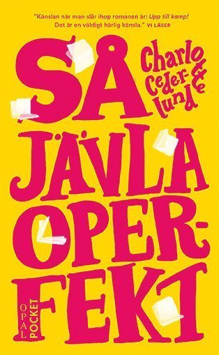 Cover for Charlotte Cederlund · Så jävla operfekt (Paperback Bog) (2024)
