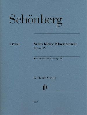 Cover for Arnold Schonberg · Six Little Piano Pieces op. 19 (Paperback Book) (2022)