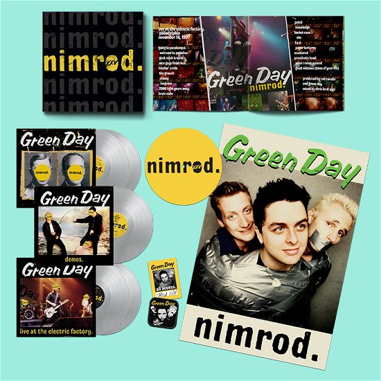 Cover for Green Day · Nimrod (25th Anniversary Edition) (5lp Boxset Silver Vinyl) (LP) (2023)