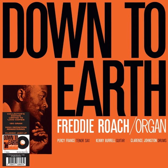 Cover for Freddie Roach · Down To Earth (LP) (2023)