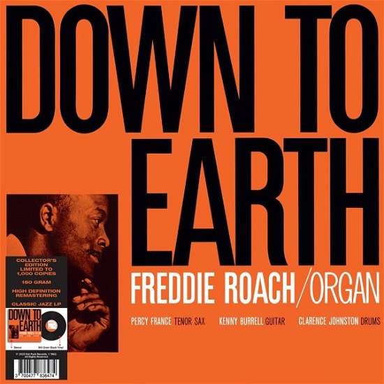 Cover for Freddie Roach · Down To Earth (LP) (2023)