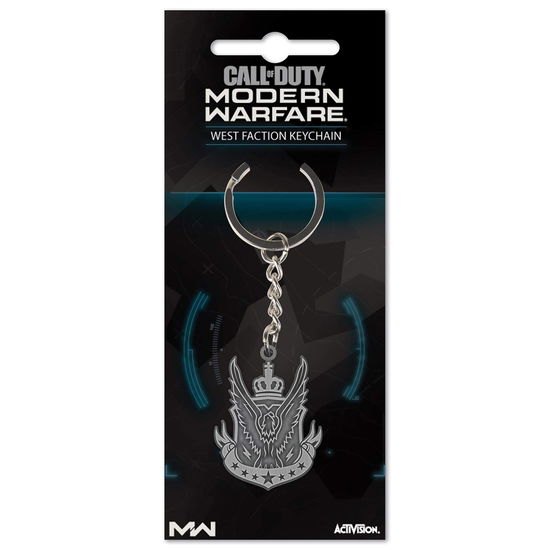 Lobcede.Be Call Of Duty: Modern Warefare - Metal Keychain - West Faction,Silver - Lobcede.Be - Merchandise -  - 4260647352474 - November 1, 2019