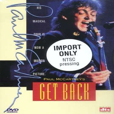 Cover for Paul Mccartney · Get Back Live in Concert (DVD) (2001)