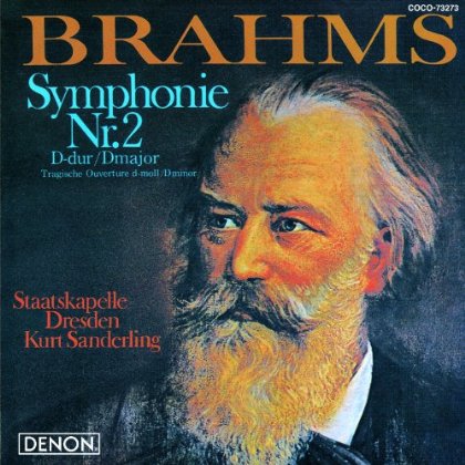 Cover for Kurt Sanderling · Brahms: Symphonie Nr. 2/tragische Ouverture (CD) [Japan Import edition] (2012)