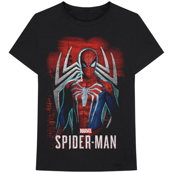 Marvel Comics Unisex T-Shirt: Spiderman Games 1 - Marvel Comics - Produtos - MERCHANDISE - 5054612080474 - 22 de janeiro de 2020
