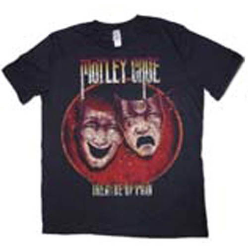 Motley Crue Unisex T-Shirt: Theatre of Pain (Puff Print) - Mötley Crüe - Merchandise - Global - Apparel - 5055295398474 - 