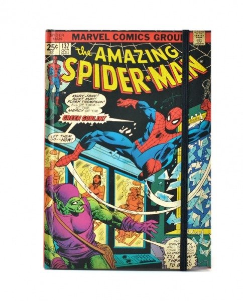 Spiderman Comic Cover A5 Notebook - Marvel - Merchandise - HALF MOON BAY - 5055453446474 - 