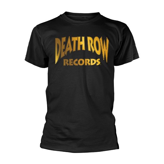 Cover for Death Row Records · Death Row Logo Gold (Foil Print) (CLOTHES) [size S] [Black edition] (2021)
