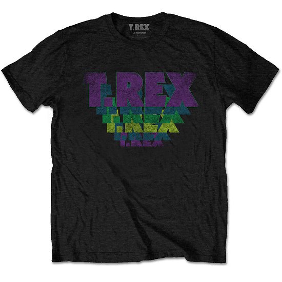 Cover for T-Rex · T-Rex Unisex T-Shirt: Stacked Logo (T-shirt) [size S] [Black - Unisex edition]