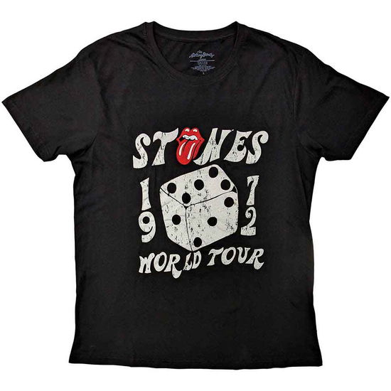 The Rolling Stones Unisex T-Shirt: Dice Tour '72 - The Rolling Stones - Merchandise -  - 5056561090474 - 