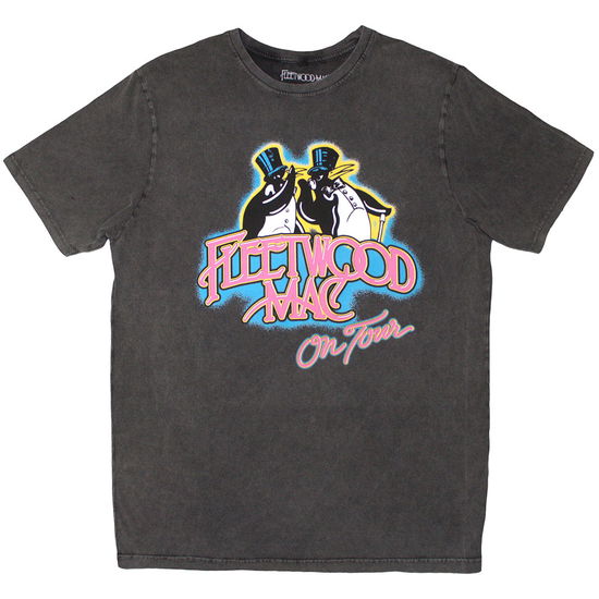 Cover for Fleetwood Mac · Fleetwood Mac Unisex Stone Wash T-Shirt: On Tour (Charcoal Grey) (T-shirt) [size S] (2025)