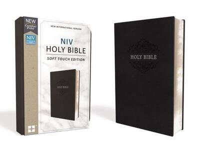 NIV, Holy Bible, Soft Touch Edition, Leathersoft, Black, Comfort Print - Zondervan - Livres - Zondervan - 9780310450474 - 21 août 2018
