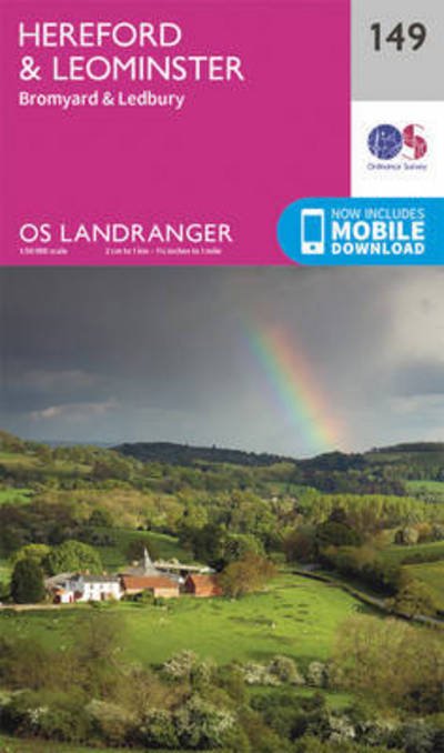 Cover for Ordnance Survey · Hereford &amp; Leominster, Bromyard &amp; Ledbury - OS Landranger Map (Kartor) [February 2016 edition] (2016)