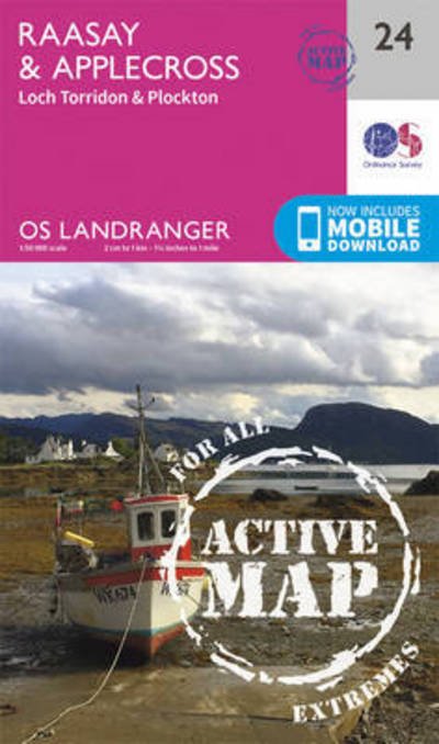 Cover for Ordnance Survey · Raasay &amp; Applecross, Loch Torridon &amp; Plockton - OS Landranger Active Map (Landkart) [February 2016 edition] (2016)