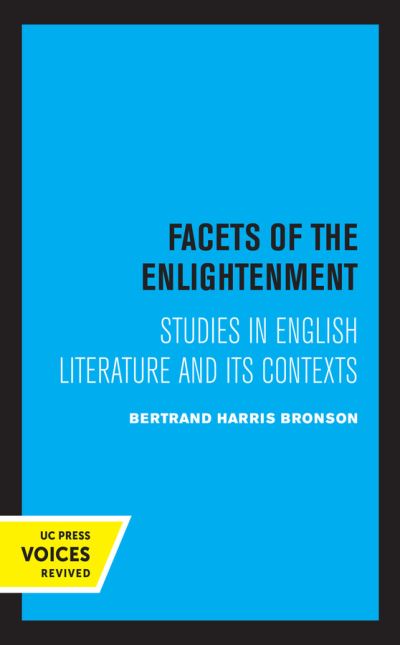 Cover for Bertrand H. Bronson · Facets of the Enlightenment: Studies in English Literature and Its Contexts (Hardcover Book) (2021)