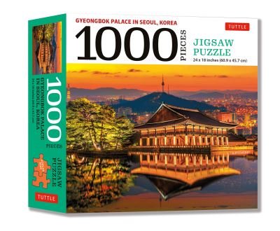 Gyeongbok Palace in Seoul Korea - 1000 Piece Jigsaw Puzzle: (Finished Size 24 in X 18 in) - Tuttle Studio - Gra planszowa - Tuttle Publishing - 9780804854474 - 10 sierpnia 2021