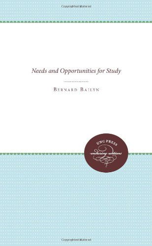 Cover for Bernard Bailyn · Education in the Forming of American Society: Needs and Opportunities for Study (Published for the Omohundro Institute of Early American History and Culture, Williamsburg, Virginia) (Pocketbok) (1970)