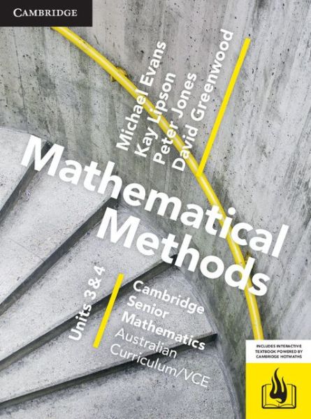 Cover for Michael Evans · CSM VCE Mathematical Methods Units 3 and 4 (Book) [Student edition] (2015)