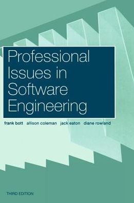 Cover for Frank Bott · Professional Issues in Software Engineering (Hardcover Book) (2017)