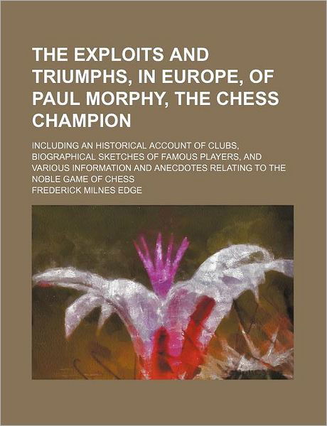 Cover for Edge · The Exploits and Triumphs, in Euro (Book)
