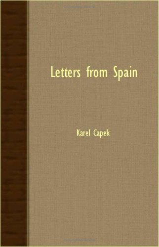 Cover for Karel Capek · Letters from Spain (Paperback Book) (2007)