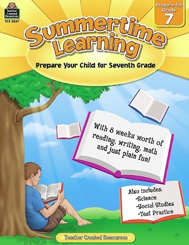 Cover for Teacher Created Resources Staff · Summertime Learning Grd 7 (Paperback Bog) (2022)