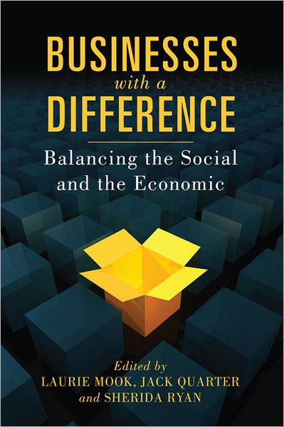 Cover for Laurie Mook · Businesses with a Difference: Balancing the Social and the Economic (Paperback Book) (2012)