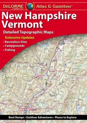 Cover for Rand McNally · Delorme Atlas &amp; Gazetteer: New Hampshire, Vermont (Paperback Book) (2022)