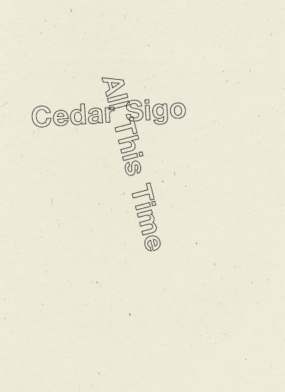 Cover for Cedar Sigo · All This Time (Hardcover Book) (2021)