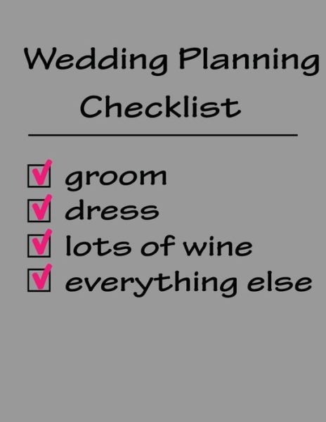 Cover for Trendy Wedding Planning · Wedding Planning Checklist (Paperback Book) (2018)