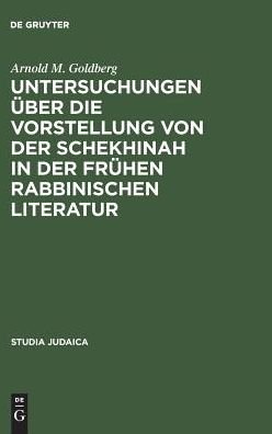 Cover for Goldberg · Untersuchungen über die Vorste (Book) (1969)