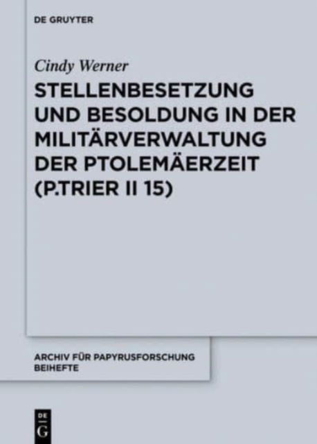 Cover for Werner · Stellenbesetzung und Besoldung i (Book) (2019)