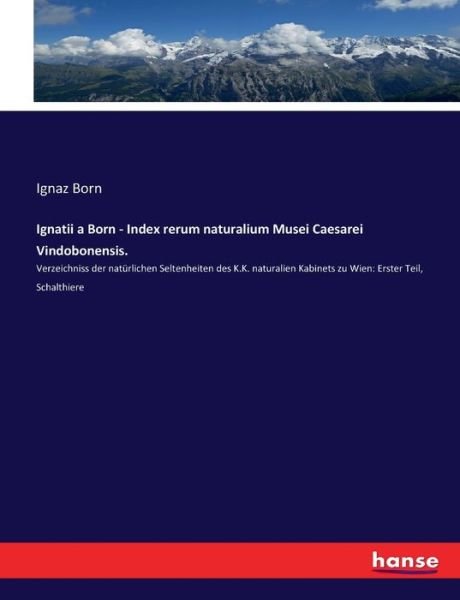 Cover for Born · Ignatii a Born - Index rerum natur (Bok) (2021)