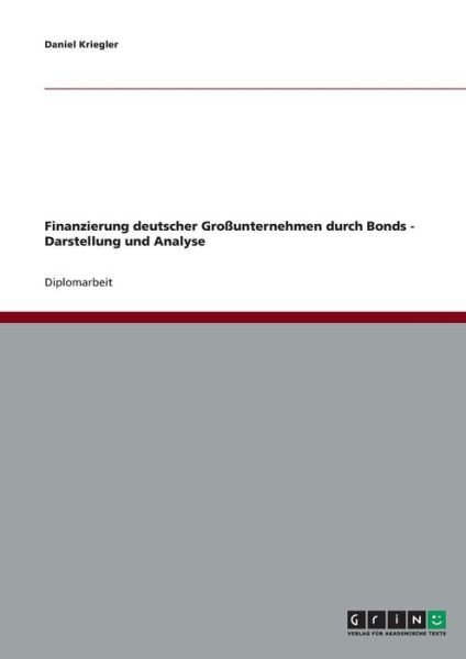 Cover for Kriegler · Finanzierung deutscher Großunt (Bog) (2007)