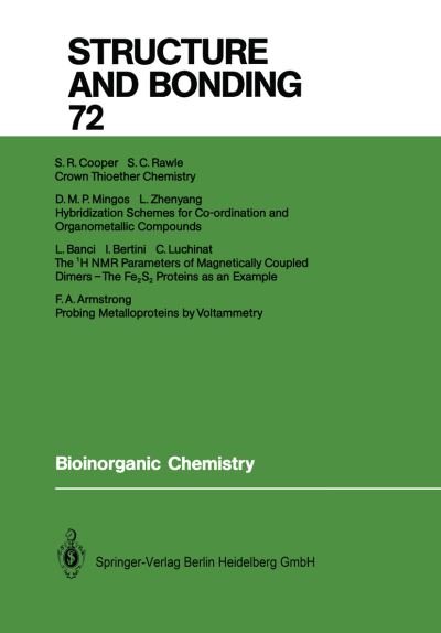 Cover for Fraser a Armstrong · Bioinorganic Chemistry - Structure and Bonding (Taschenbuch) [Softcover reprint of the original 1st ed. 1990 edition] (2013)